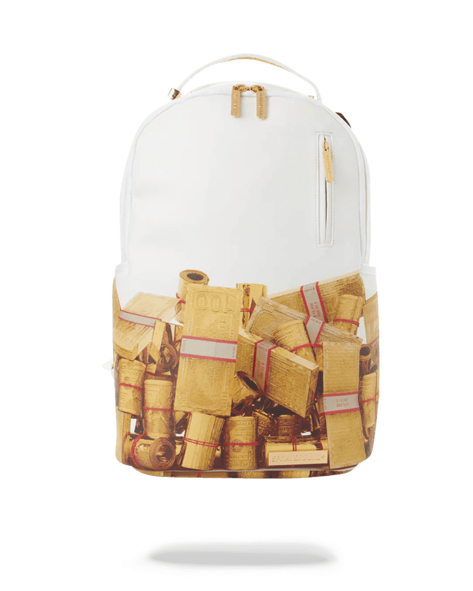 Sprayground GOLD MONEY BRICKS DLXV BACKPACK 99000