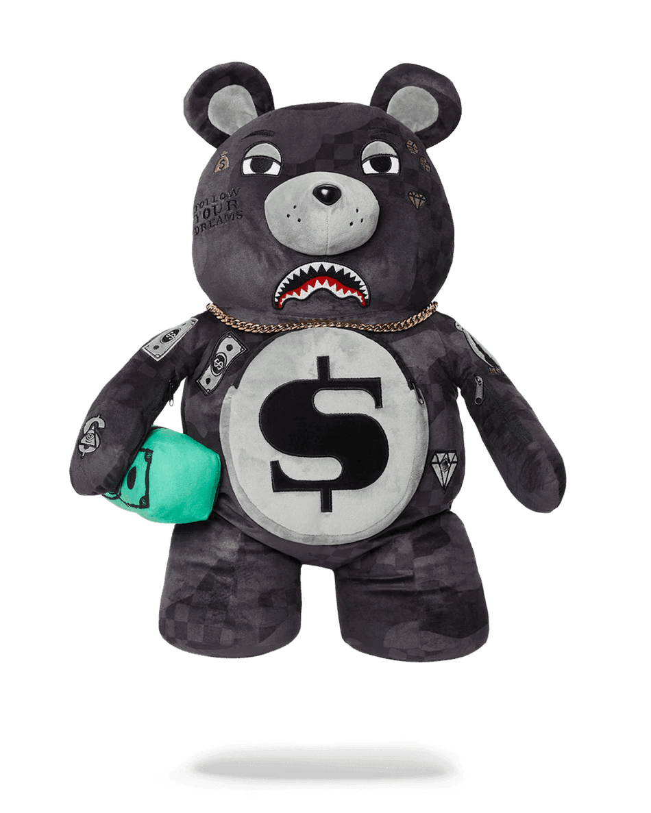 Sprayground 3am Niemals Schlafen Moneybear Teddybär Rucksack 99000