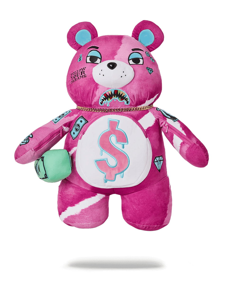 Sprayground PINK PUNK MONEYBEAR TEDDYBEAR BACKPACK 99000
