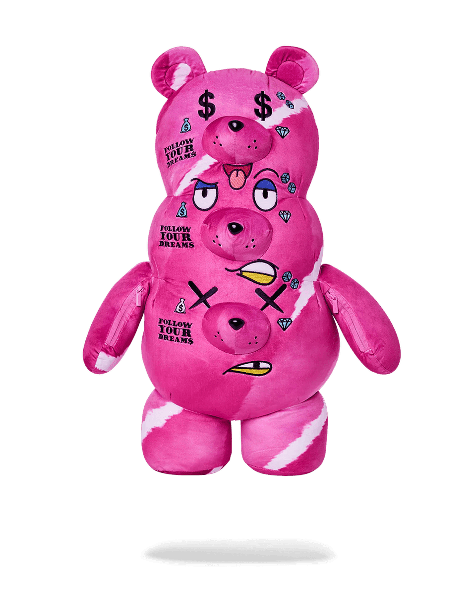 スプレイグラウンド 3つの頭を持つクマのぬいぐるみテディベアバックパック 99000