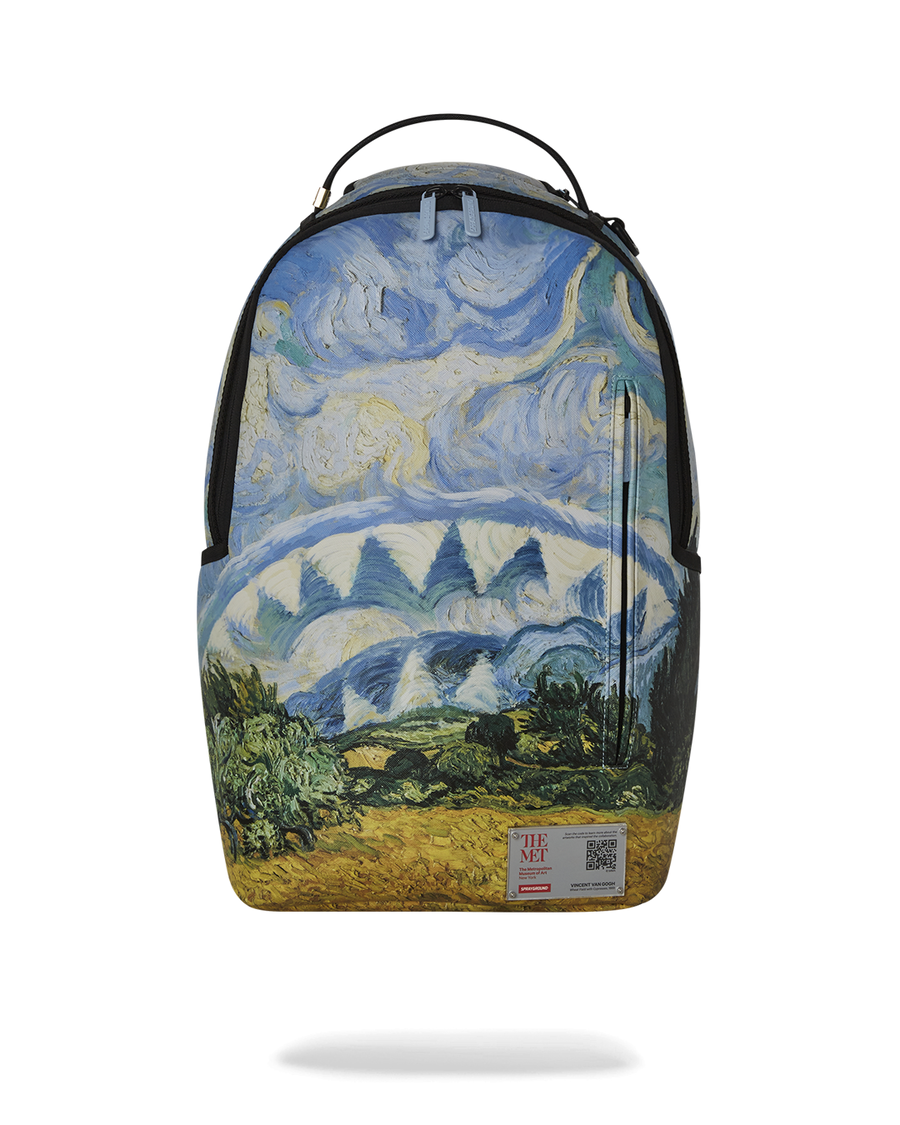 Met Van Gogh Buğday Tarlasını Selvi Sırt çantalı Sprey Alanı
