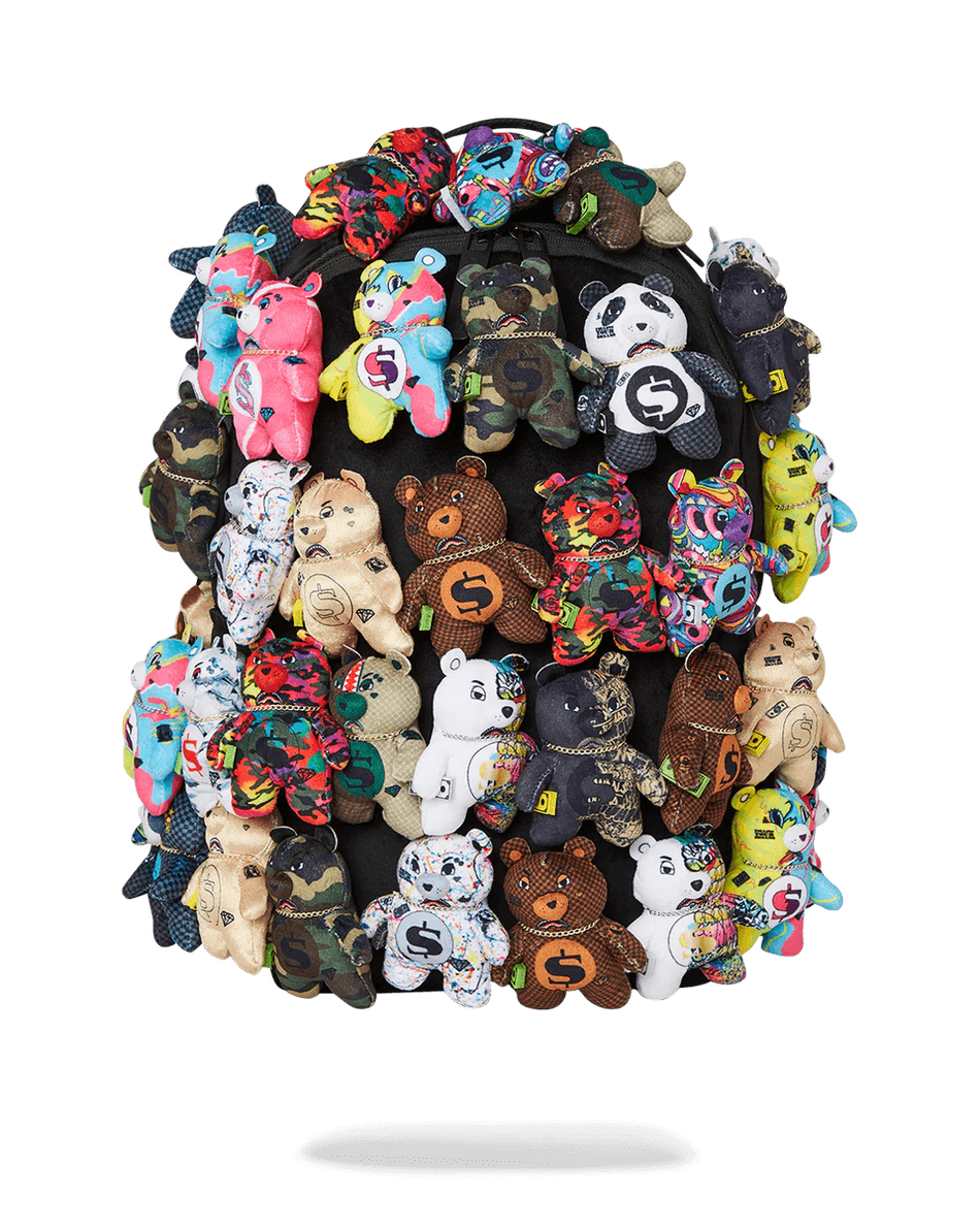 Sprayground Karude Pakk Tõelised Plüüsist Karud Moelava Ese Seljakott - Super Eksklusiivne 99000