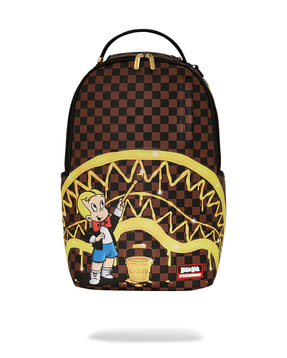 Sprayground Richie Rich Mal Hajen Guld Rygsæk 99000