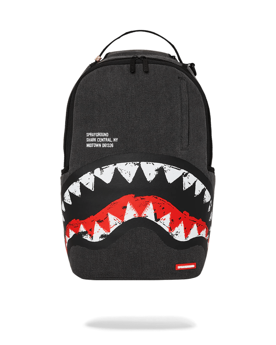 Mochila Sprayground Shark Central Denim Venom 99000