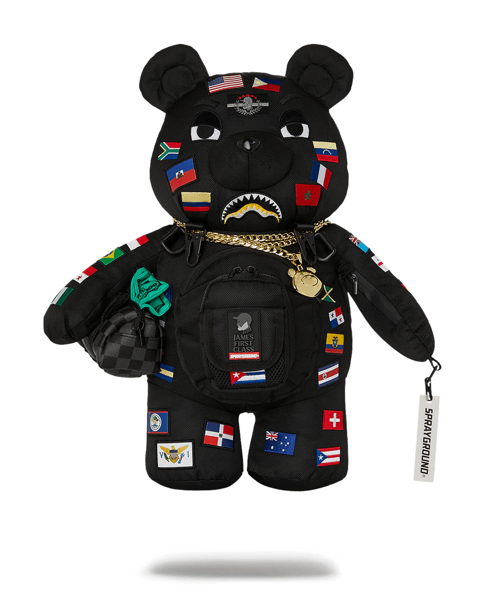 スプレイグラウンド ジェームス ファーストクラス グローバル フラッグス マネーベア バックパック 99000