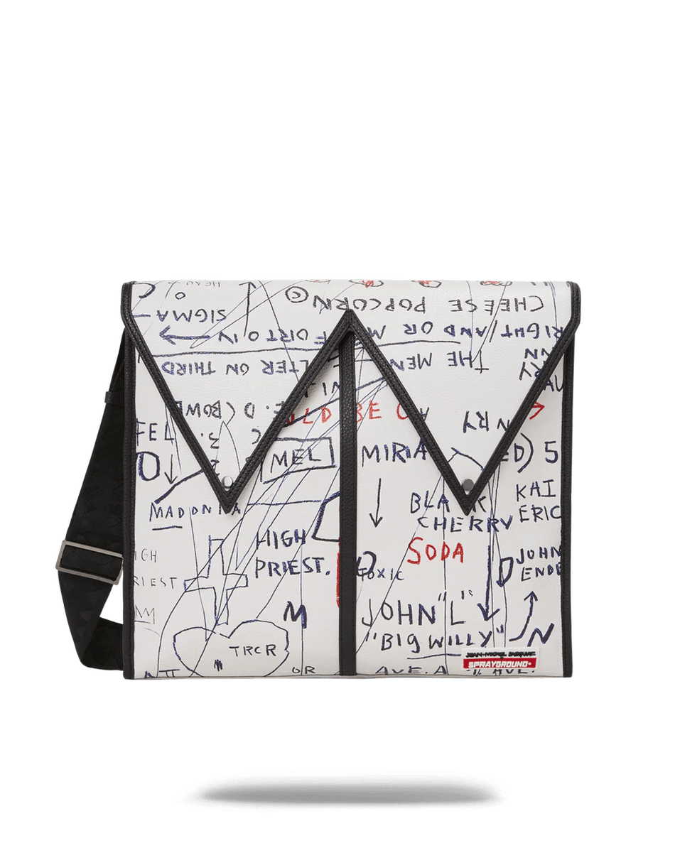 Sprayground OFFICIAL BASQUIAT UNTITLED (CHEESE POPCORN) 1983 SLING MESSENGER 99000