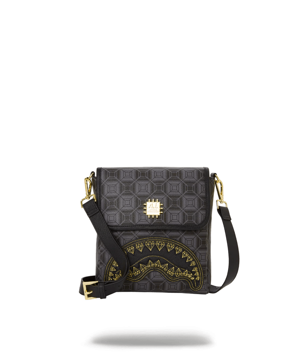 Sprayground OBSIDIAN STUNNER A.i.6 SANDFLOWER COLLAB LARGE SLING 99000