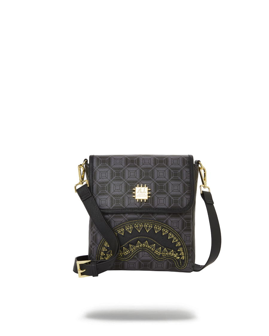 Sprayground Obsidian Bedøver A.i.6 Sandflower Collab Stor Slynge