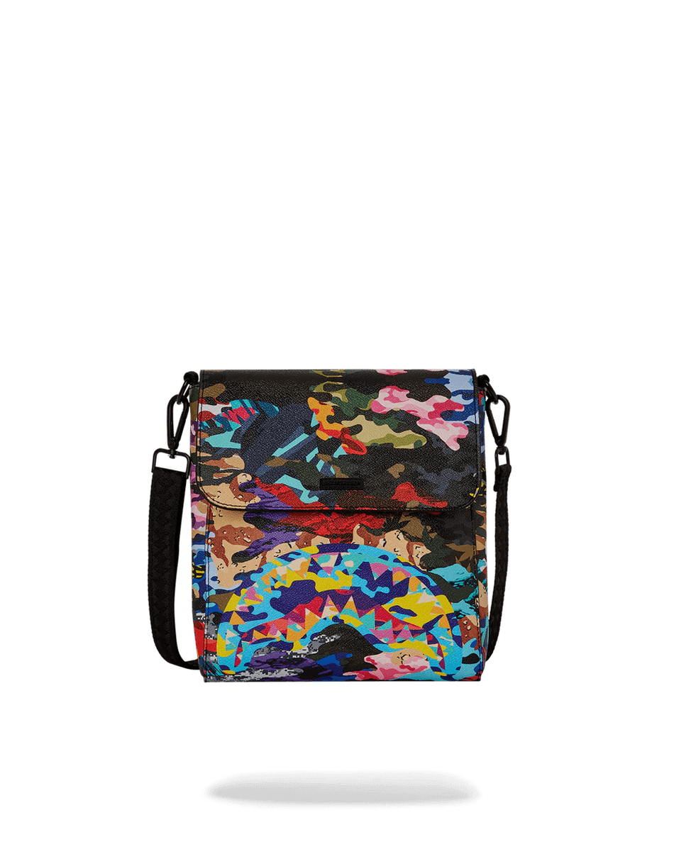 Sprayground Nakrájená A Nasekaná Kamuflážní Messenger Taška Přes Rameno 99000