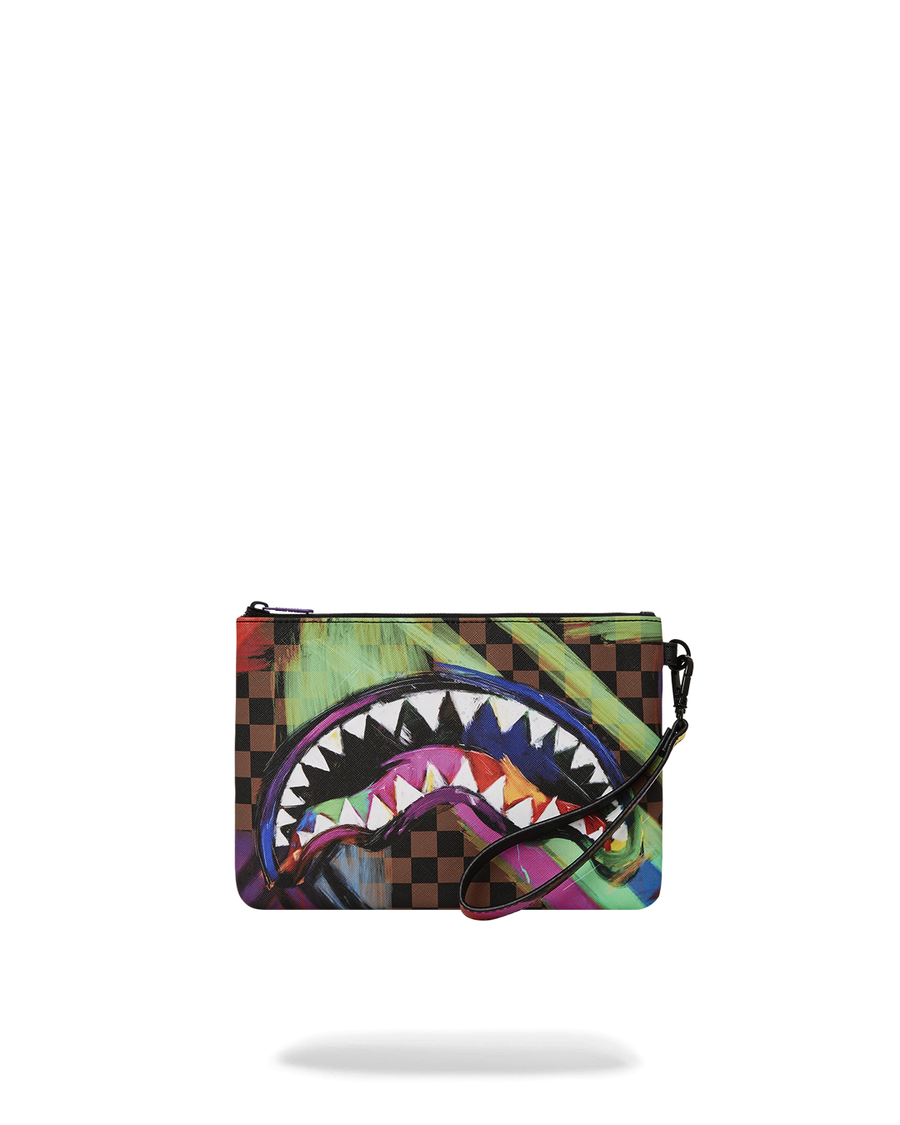 Sprayground Sharks In Paris City Streaks Crossover Clutch