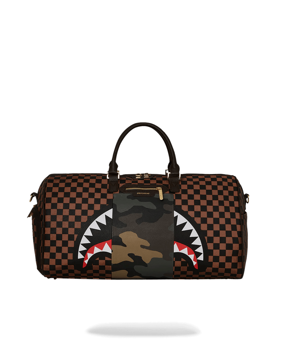 سبراي غراوند خارجي جيب ذهبي بسحاب سمك القرش في باريس حقيبة دوفل 99000