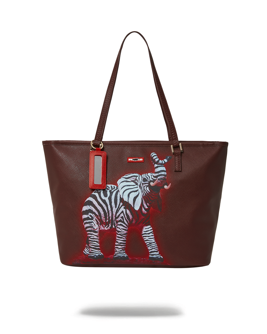 Sprayground Zebra Elefant Ron Engelsk Collab Tote