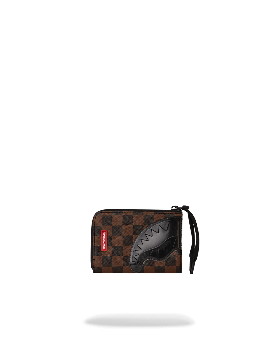 Sprayground Sharks W Paryżu, Przezroczysty, Do Startowego Portfela Z Zamkiem Błyskawicznym