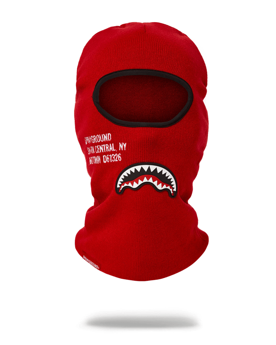 Sprayground καρχαρίας κεντρική μάσκα σκι (κόκκινη) 99000