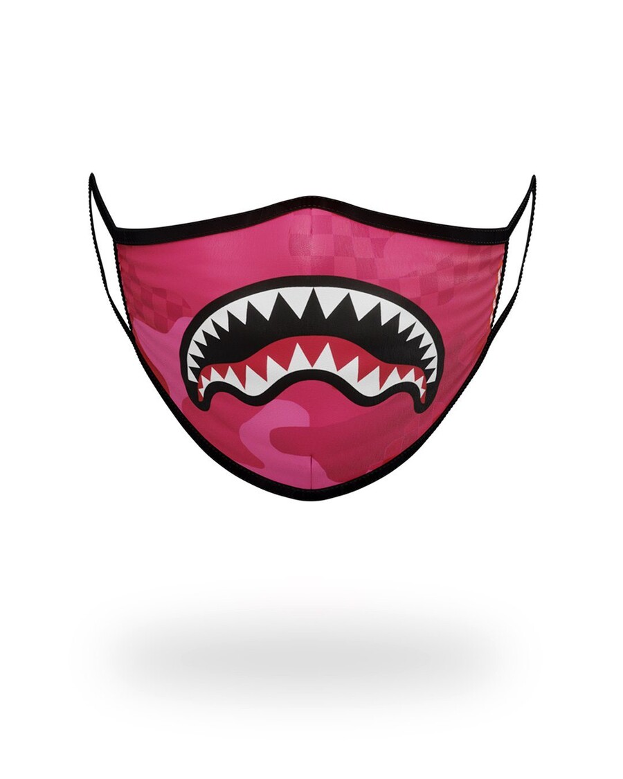 Sprayground Pink Anime Shark Formtilpasset Maske
