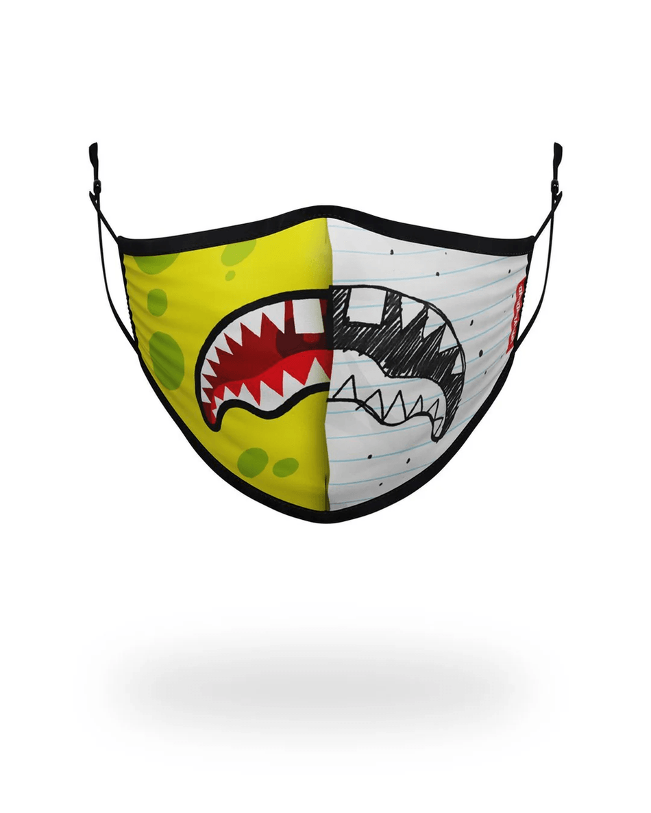 Sprayground Odrasli Doodlebob Split Shark Oblik Prilagođen Licu 99000