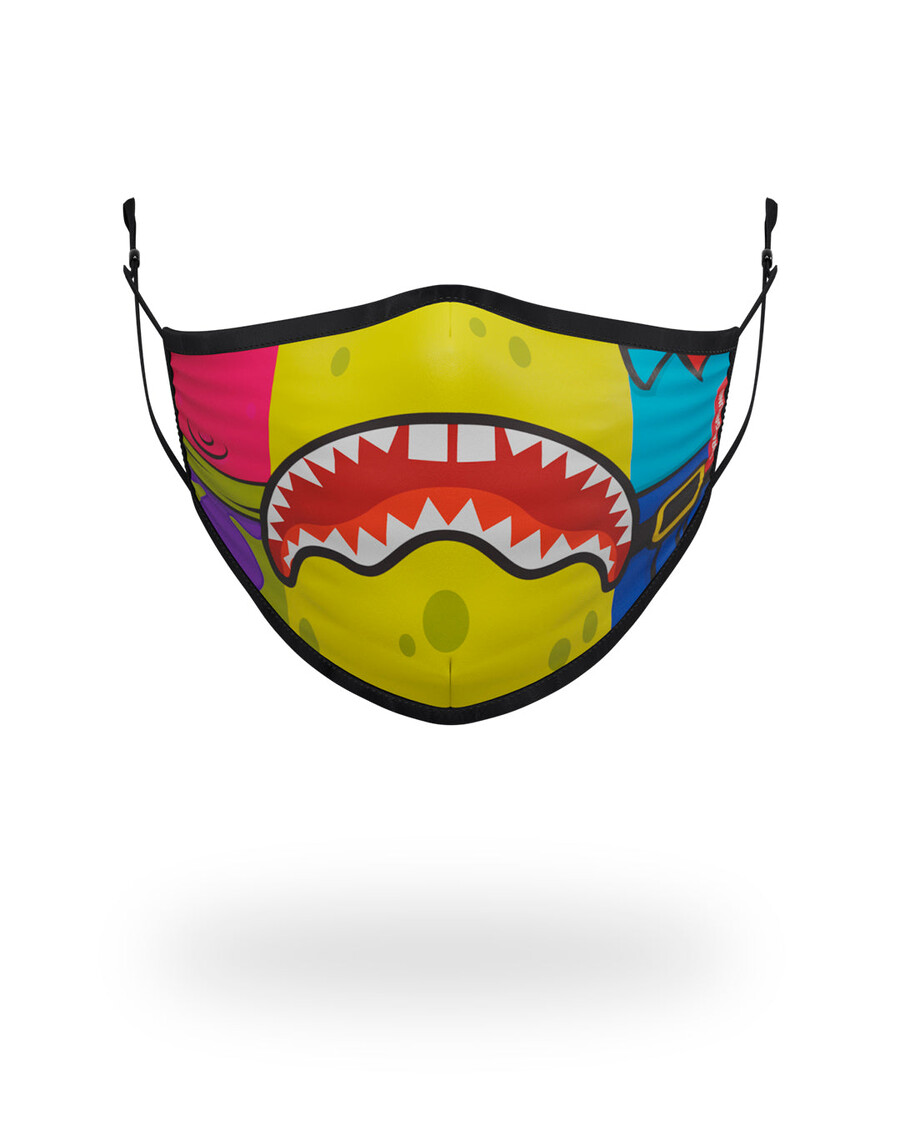 Sprayground Adulte Bob L'éponge Et Requin Forme Ajustée Couvre-visage