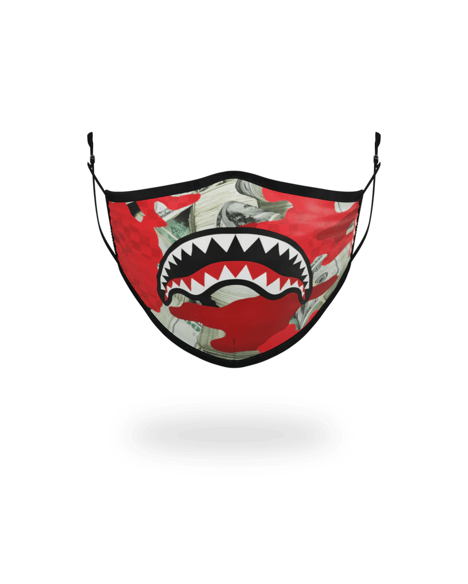 Sprayground Dospělá Peněžní Maska Na Obličej Camo (červená) Těsně Přiléhající 99000