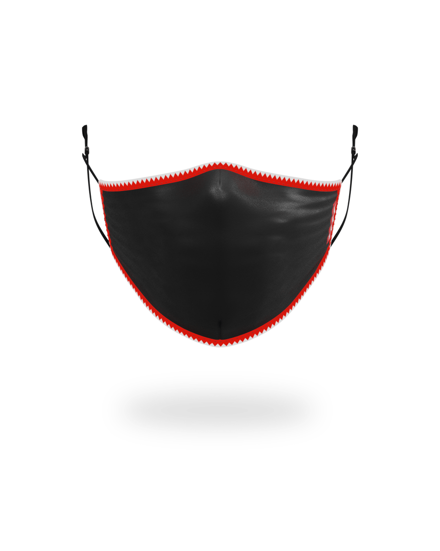 Máscara Facial Ajustável De Tubarão Vertical Adulto Sprayground (preto)