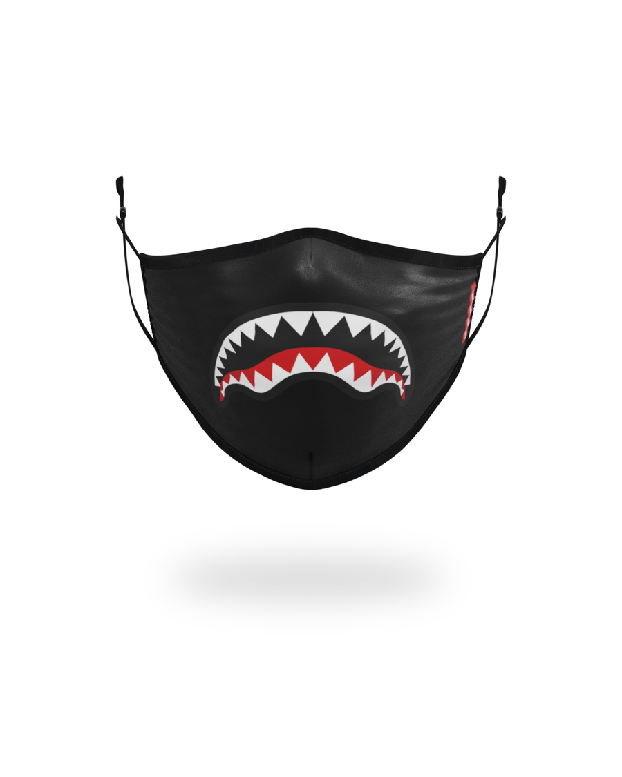 Logotipo De Tubarão Adulto Sprayground (preto) Máscara Facial Ajustada