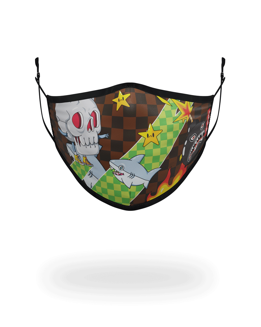 Sprayground Wtf Thunder Shark Ansigtsmaske