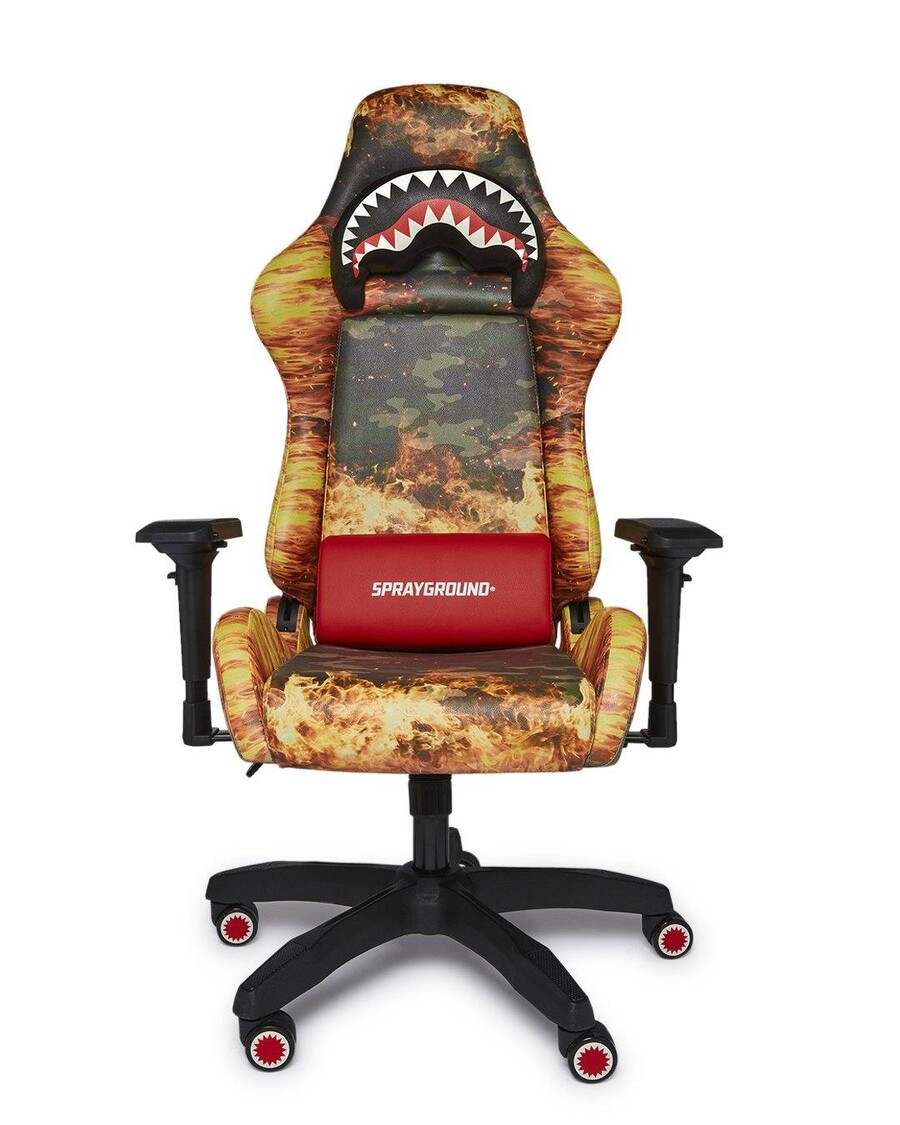 Sprayground Fire Camo Gaming Stol - Super Sjælden