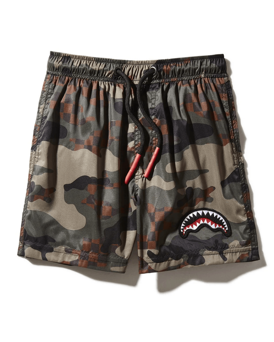 Short De Bain à Carreaux Camo Pour Enfants Sprayground 99000