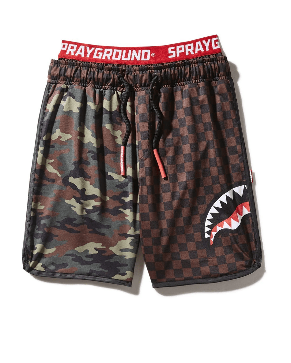 Short De Bain Camo Et à Carreaux Pour Enfants Sprayground 99000