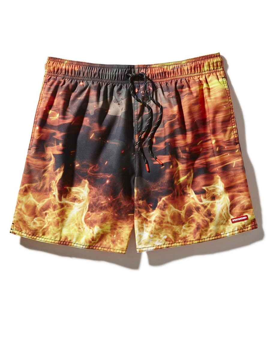 Plavky Postřikem Camo Fire Shoto