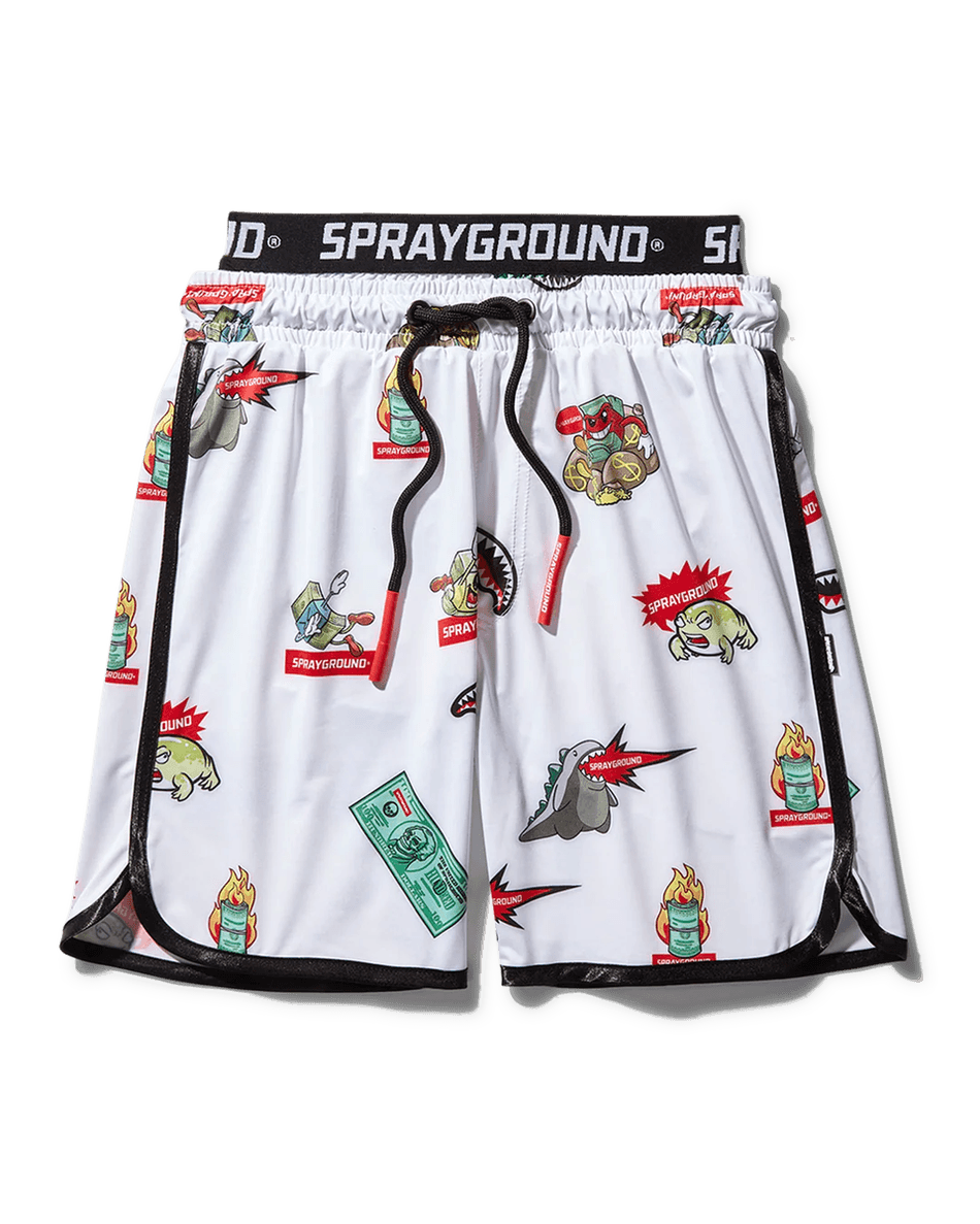 Short De Bain Tout-en-un Pour Enfants Sprayground Patch (blanc) 99000