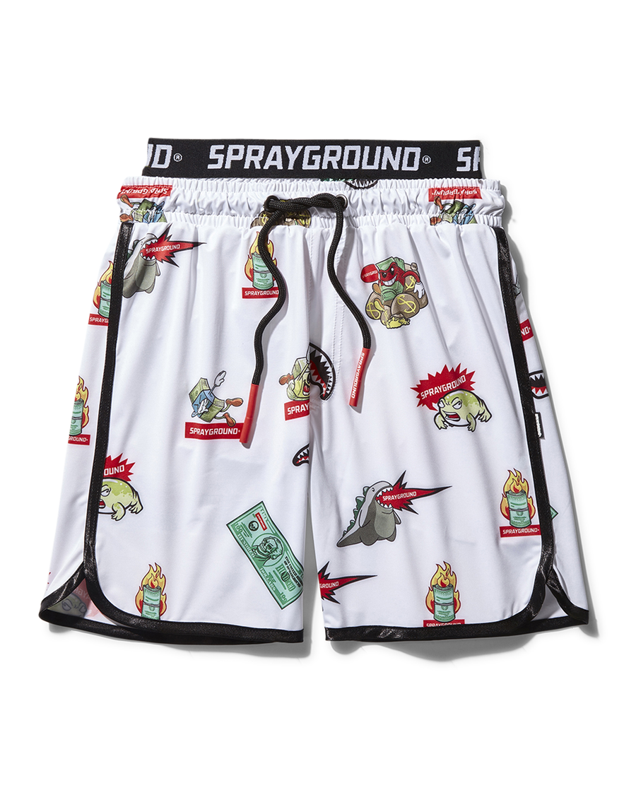 Sprayground Børn Lapper All-in Badebukser (hvid)
