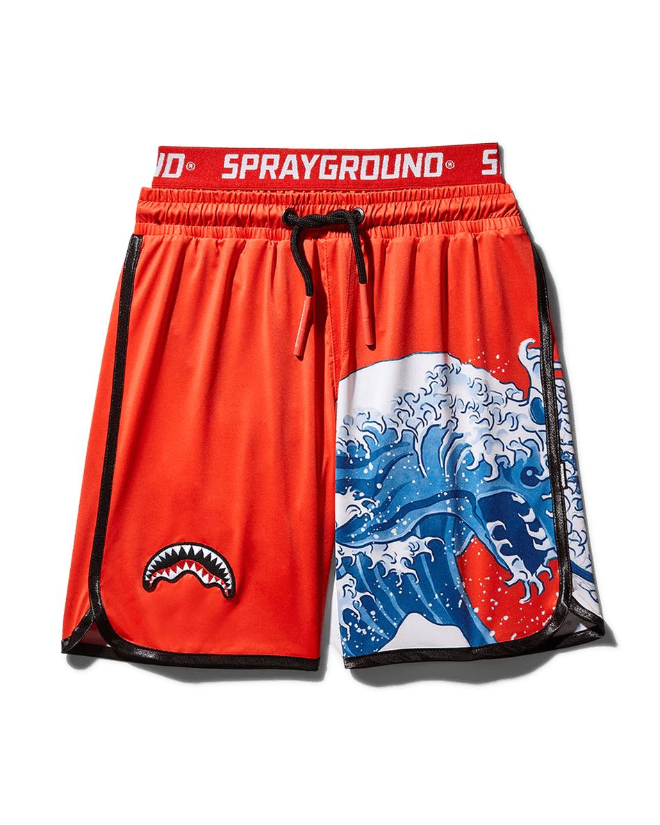 Sprayground Enfants Japon Vague Maillot De Bain (rouge) 99000