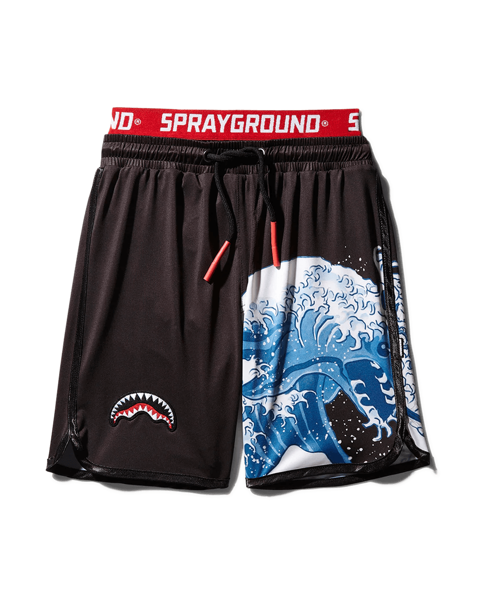 Sprayground Enfants Japon Vague Maillot De Bain (noir) 99000