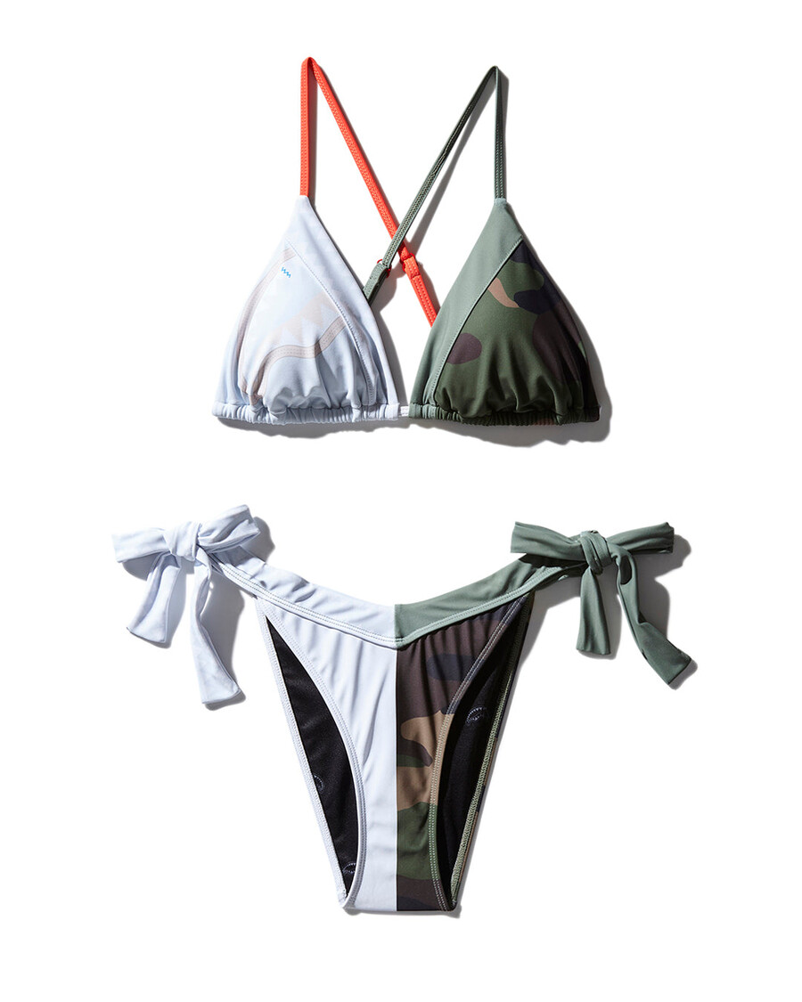 Split-Bite Camo Bikini