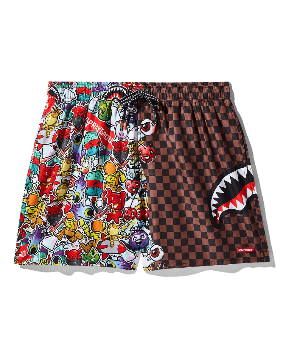 شورت سباحة طاقم ملصقات سبراي غراوند 99000