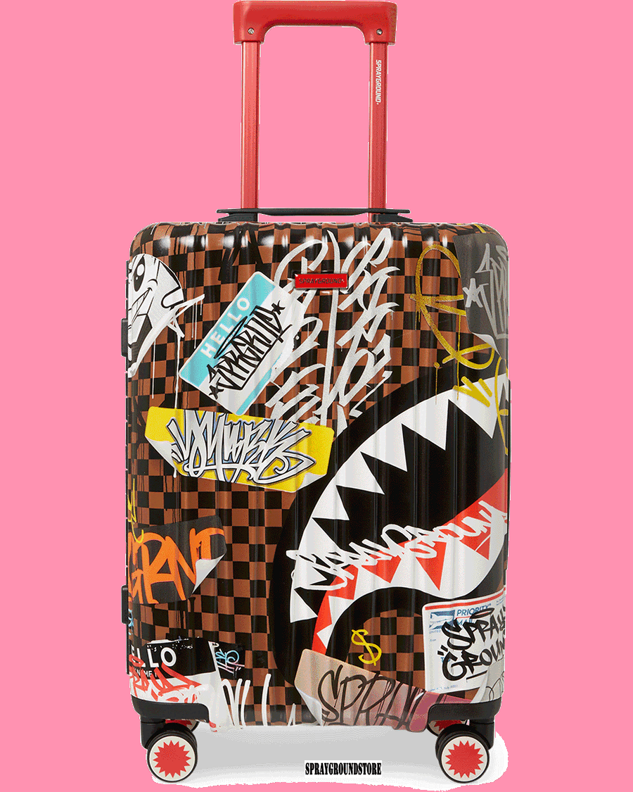 Sprayground Sharks V Parizu Ročna Prtljaga V Trdem Oklepu Rizz Sharknautics